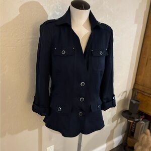 89th & Madison Women's Navy Jacket sz M